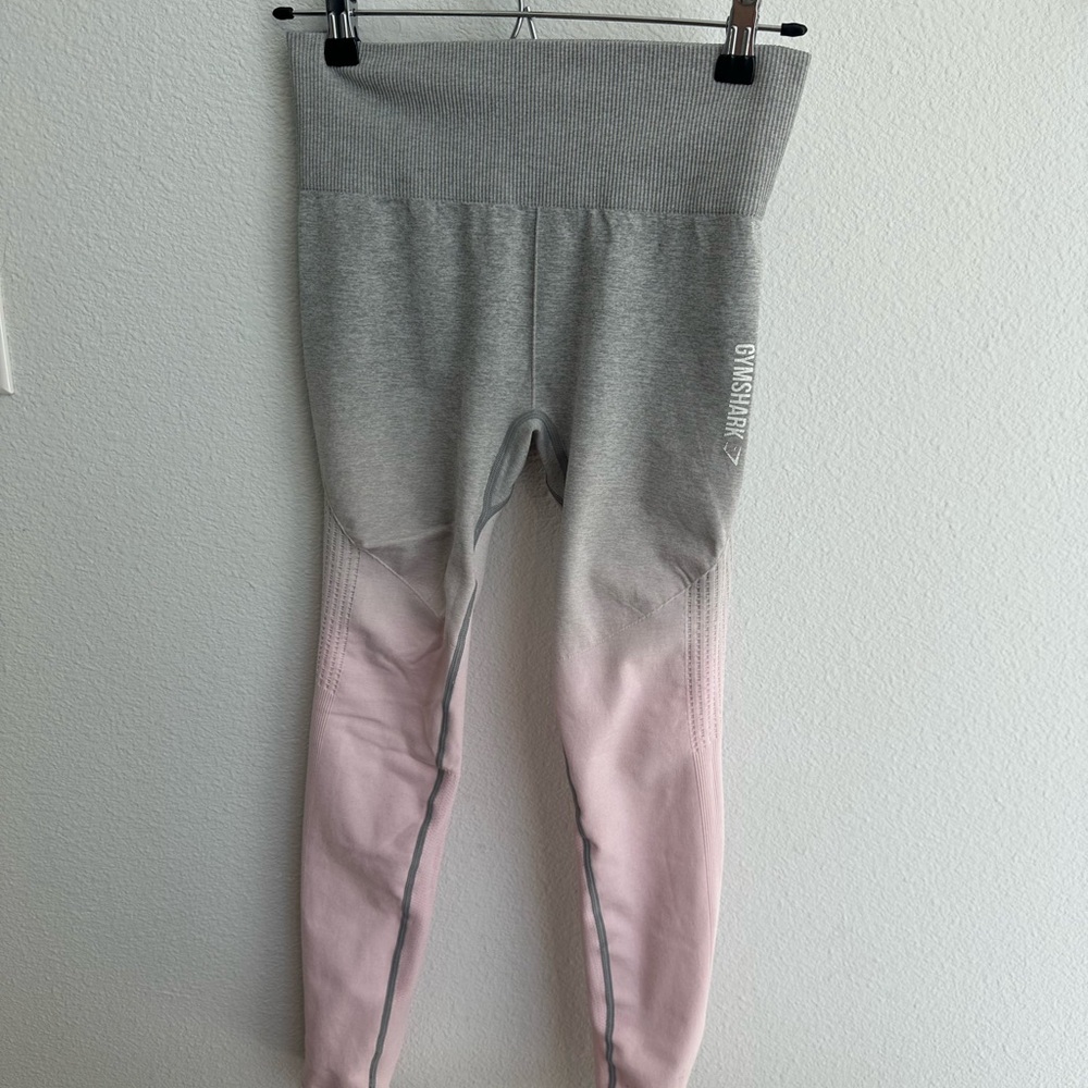 Gymshark Women’s Grey to Light Pink Ombre High-Waist Leggings
